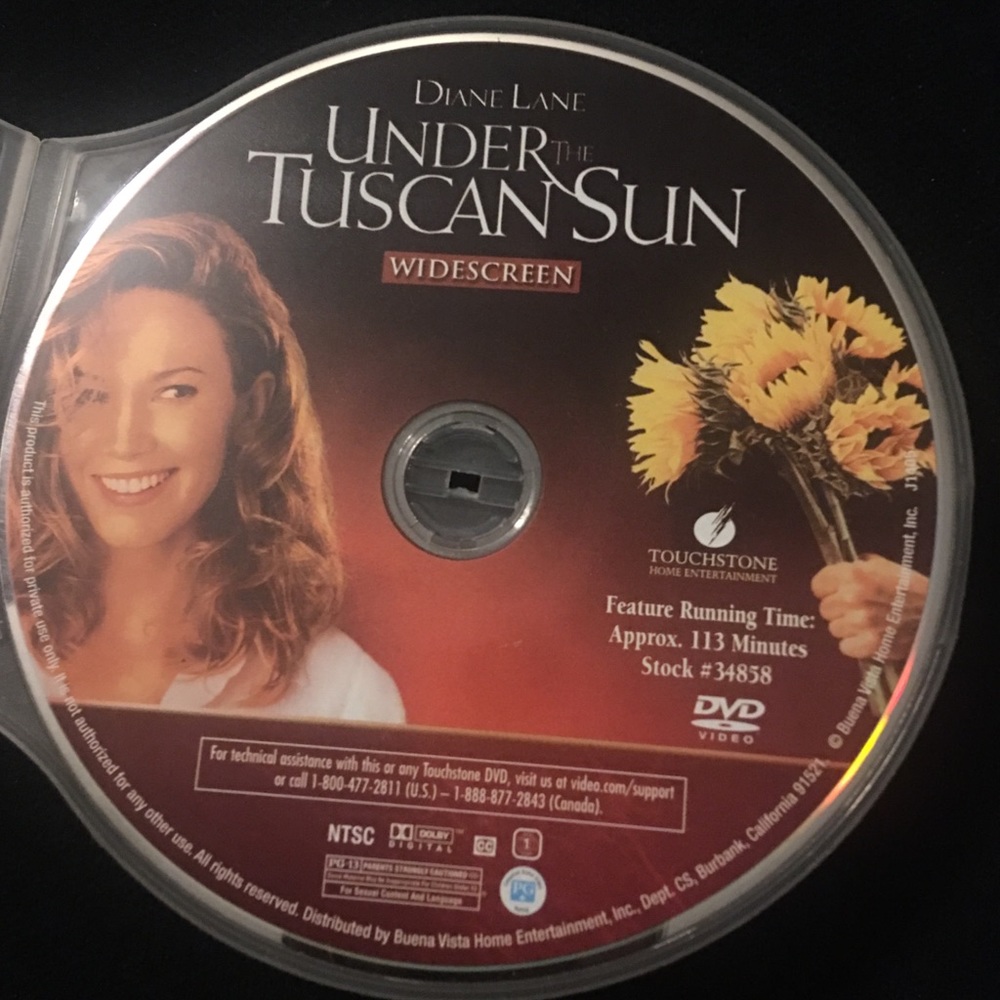 Under The Tuscan Sun DVD **Bundle 3 for $5**